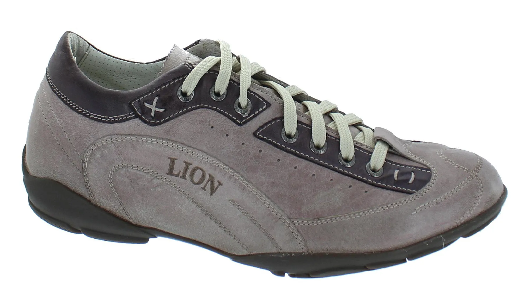 Lion 5451A Sneaker Ivory/Brown Combo