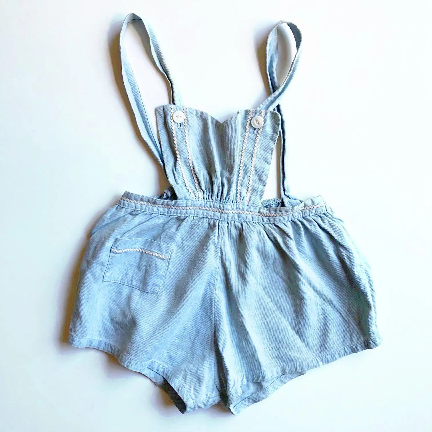 Little Blue Vintage Romper size 12-18 months