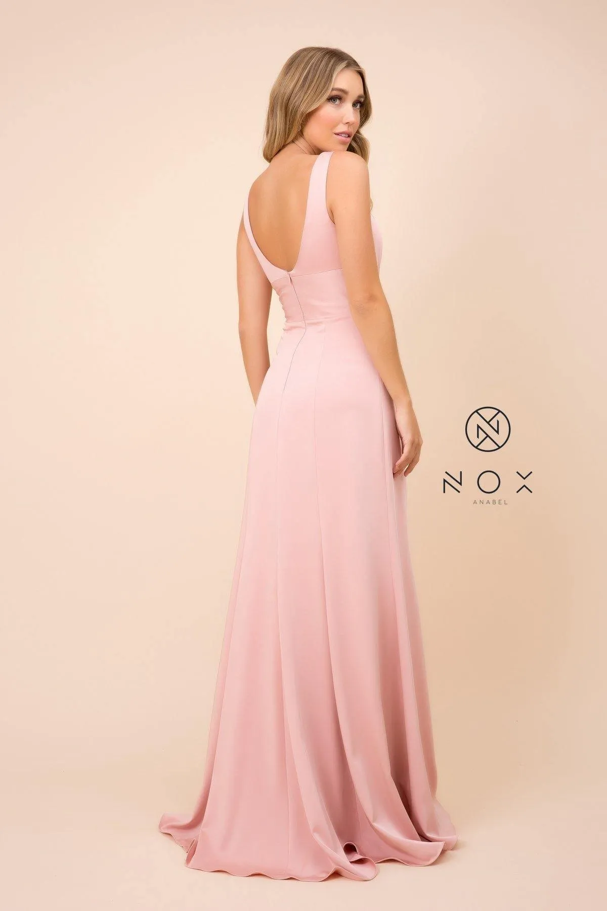 Long Deep V Prom Dress Evening Gown Sale