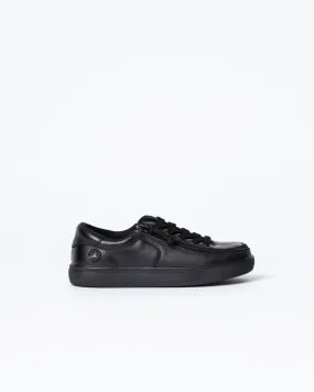 Low Rise Sneaker (Kids) - Black to the Floor Leather