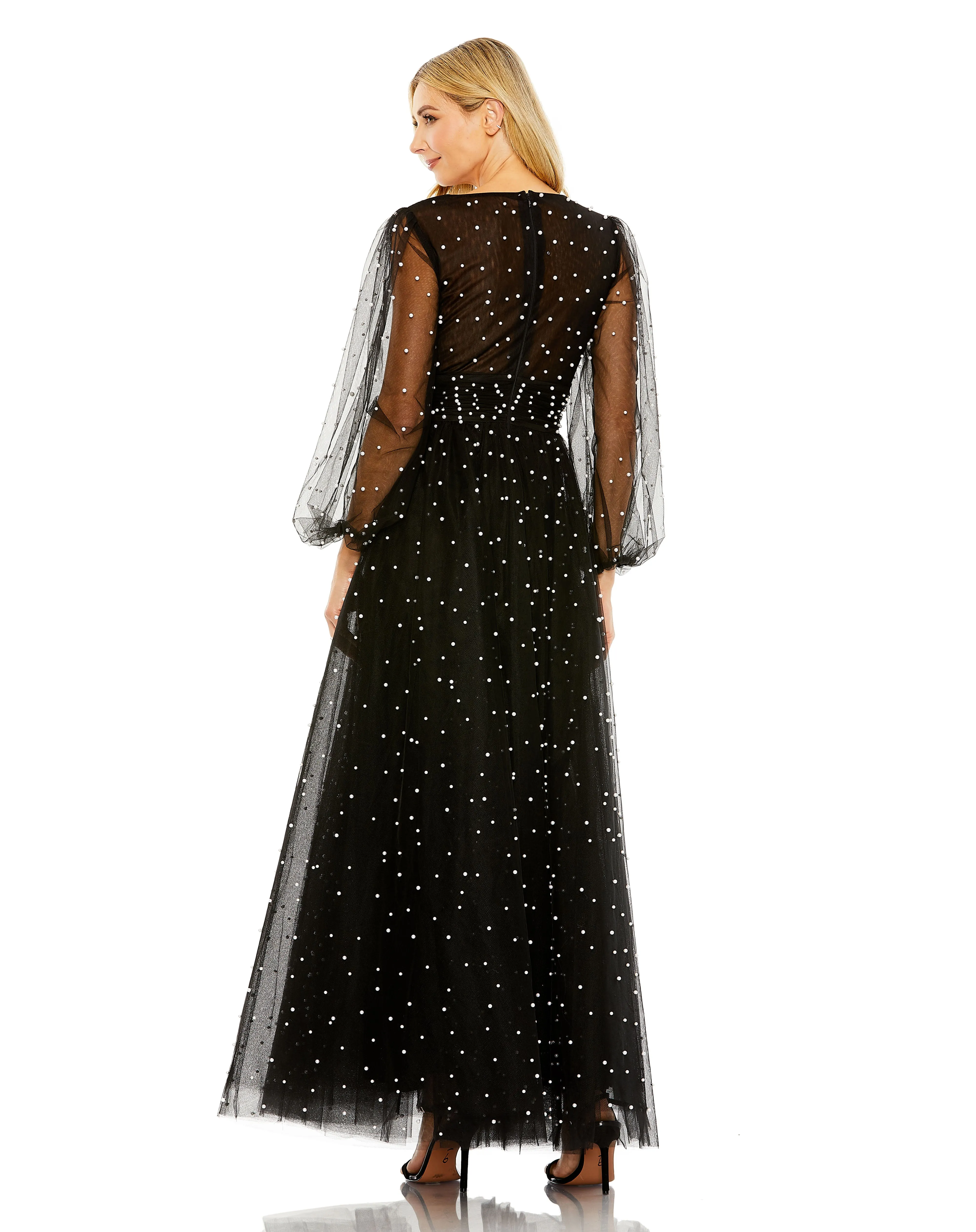 Mac Duggal 20746 Long Sleeve Formal Evening Gown