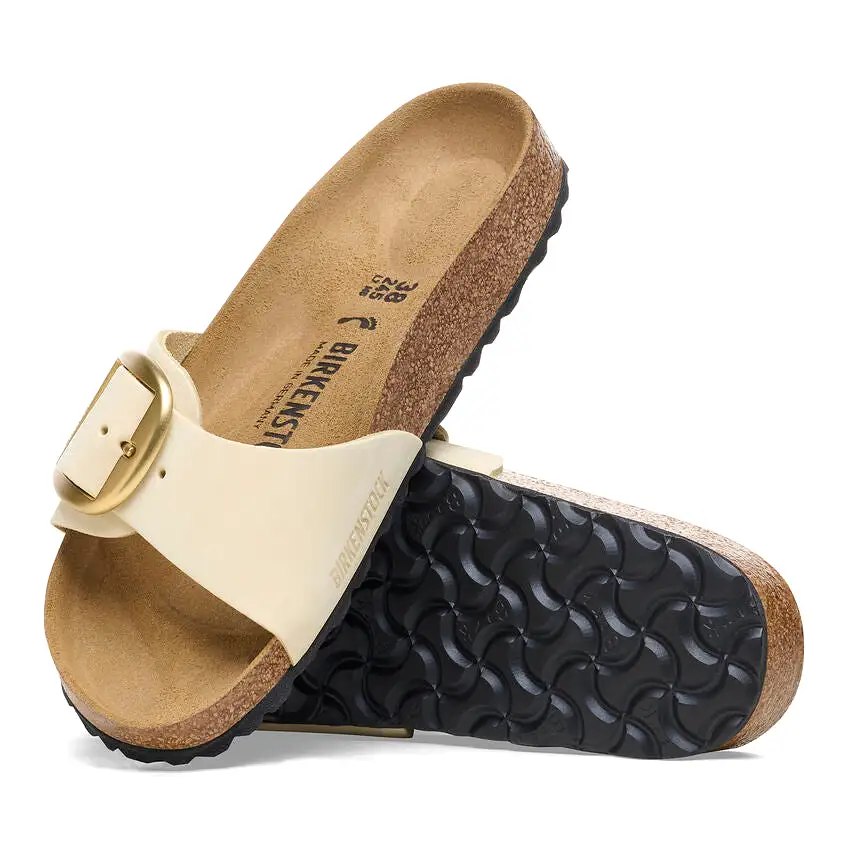 Madrid Big Buckle - Ecru Nubuck||Madrid Grosses Boucles - Nubuck écru