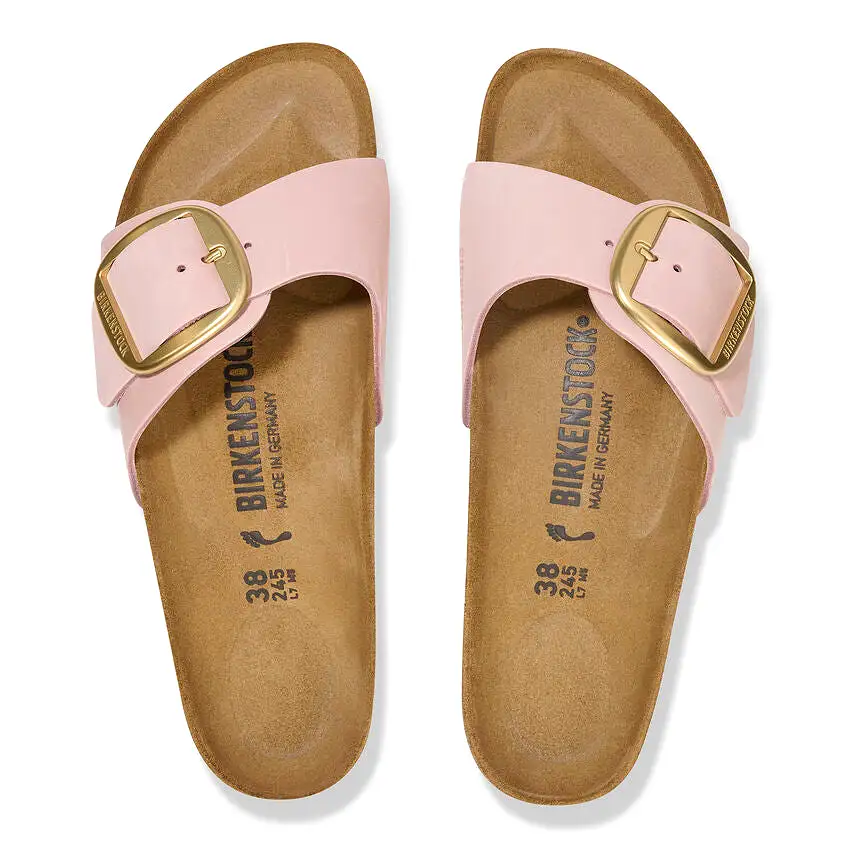 Madrid Big Buckle - Soft Pink Nubuck||Madrid Grosses Boucles - Nubuck rose ple