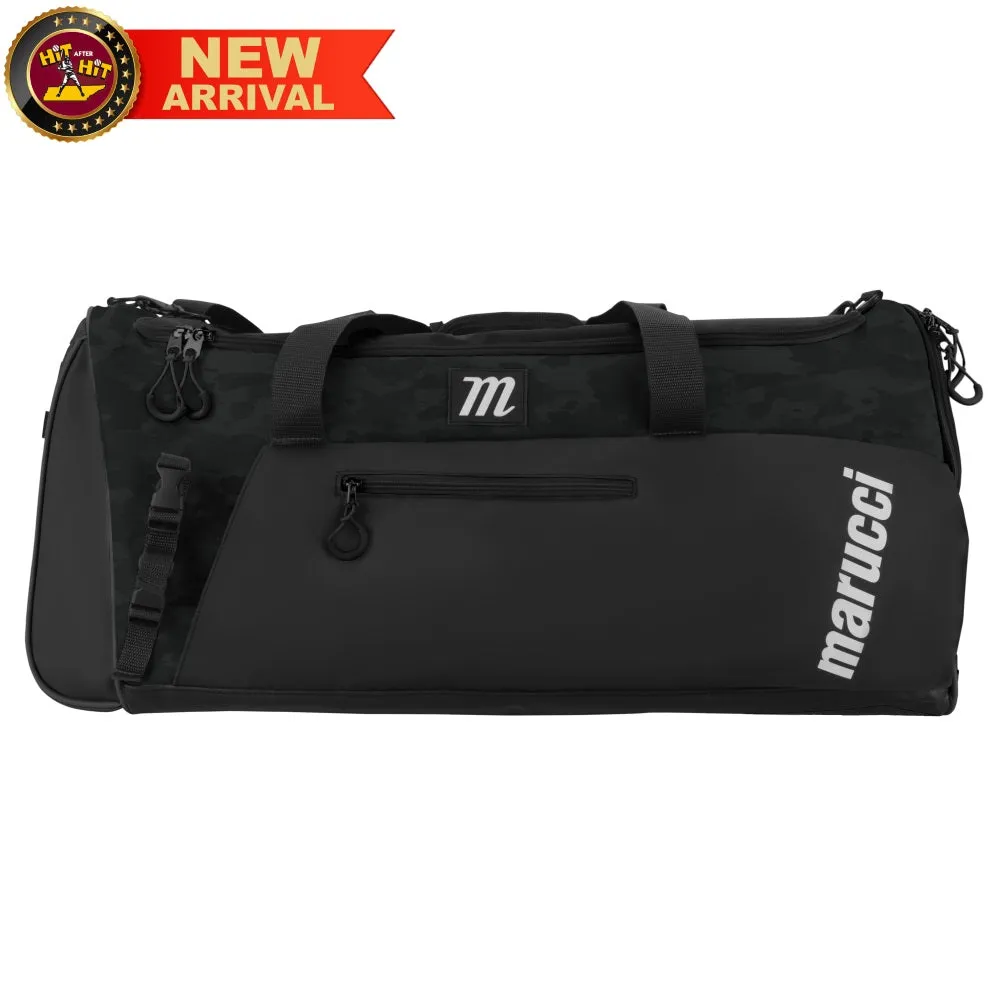 Marucci Pro Utility Duffle Bag:  Black/Black Duck Camo