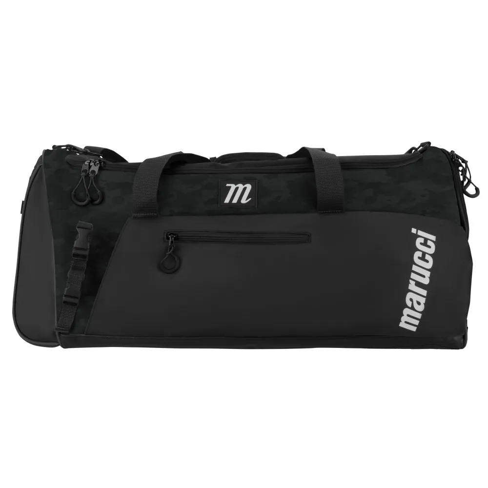 Marucci Pro Utility Duffle Bag:  Black/Black Duck Camo