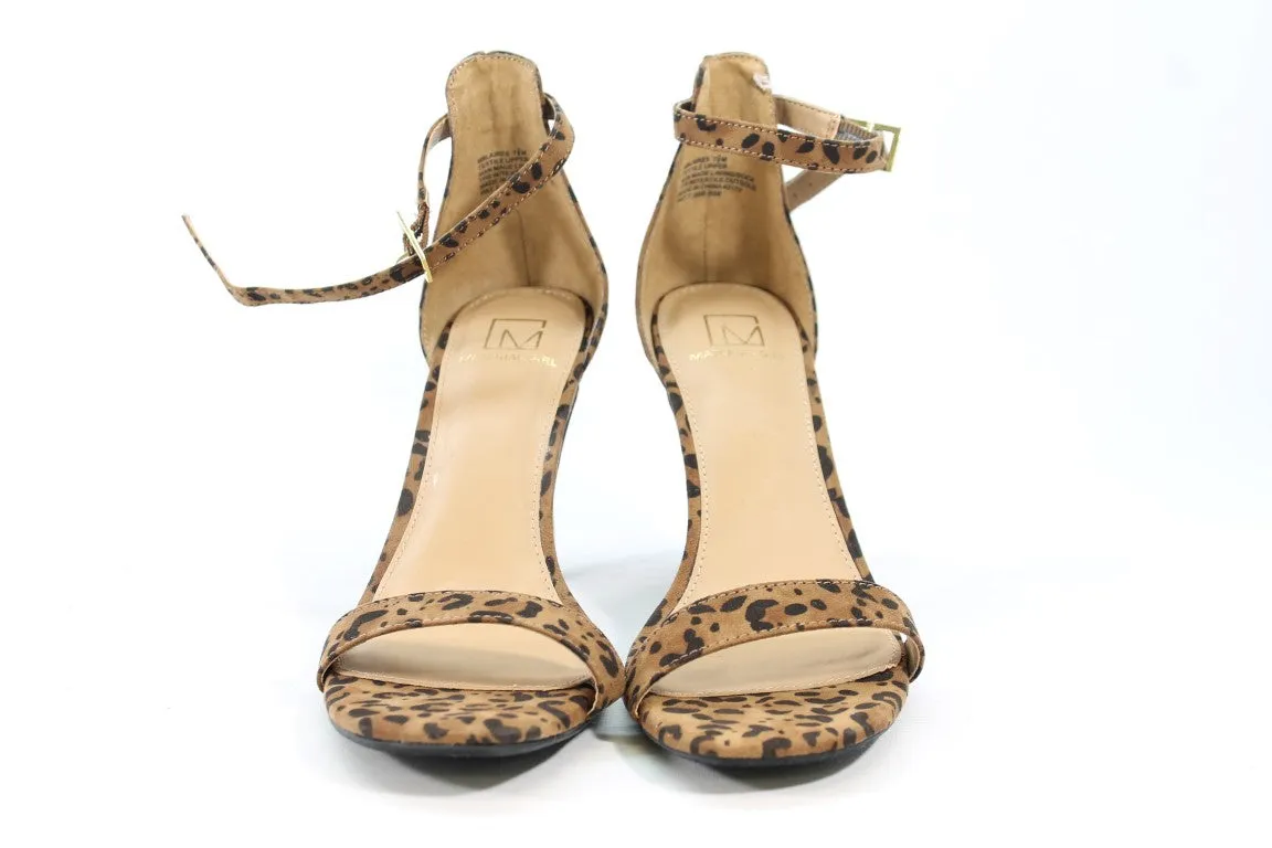 Material Girl Blaire Women's Leopard Sandals 7.5M(ZAP14930)