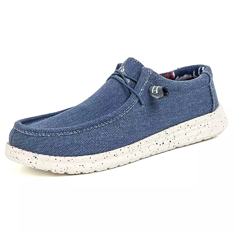 Mens Denim Shoes Large Size Outdoor Men's Casual Denim Canvas Shoes