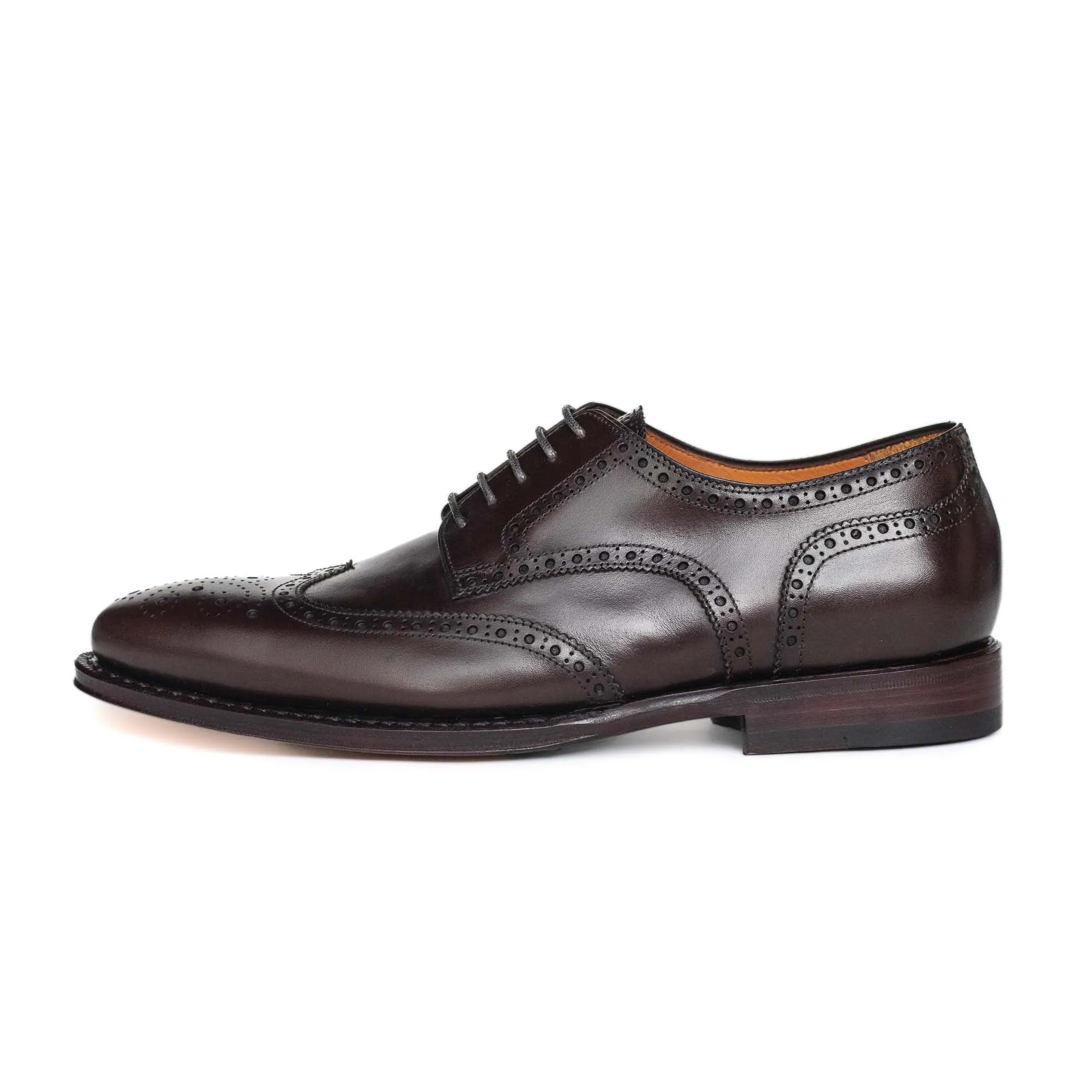 Men's Full Brogue Derby / Dark Brown 98755