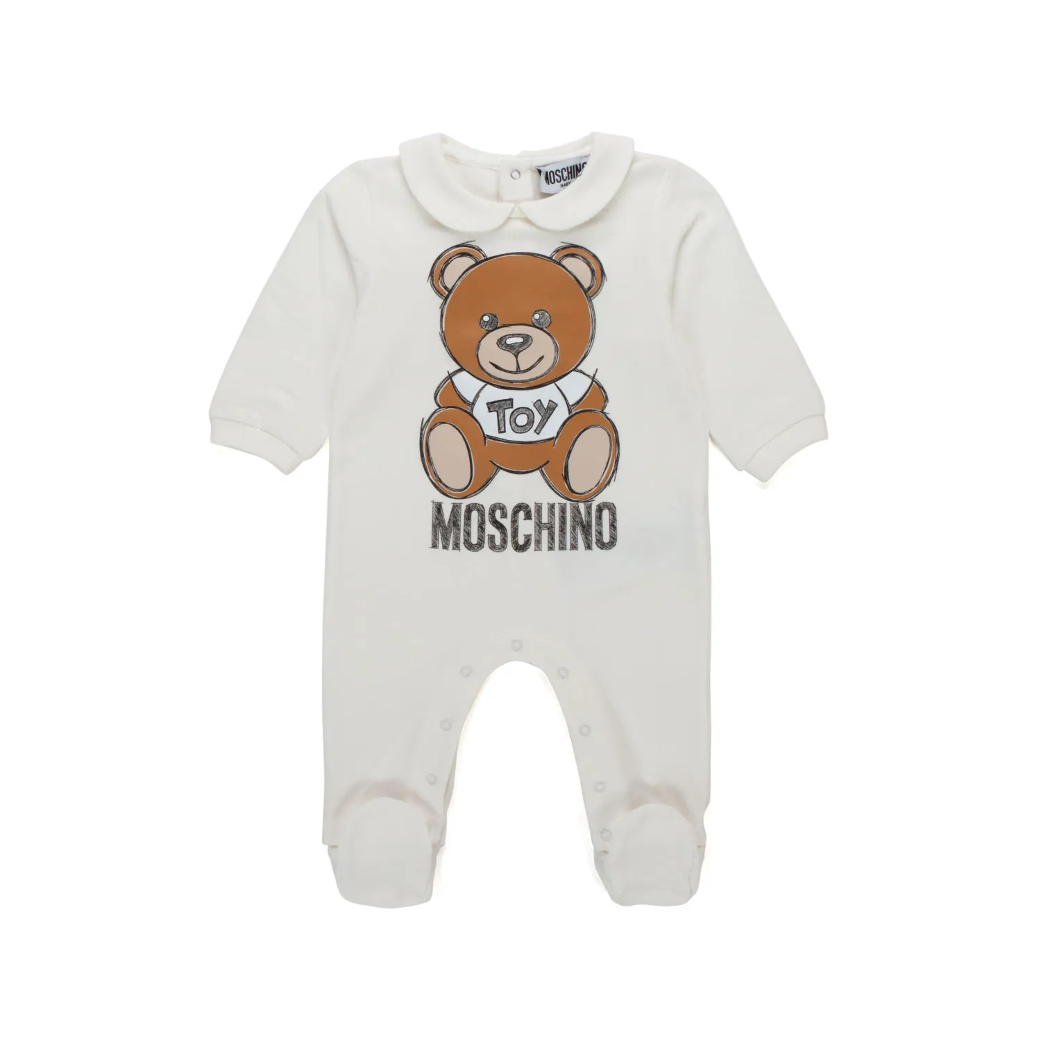 Moschino Baby Teddy Bear White Romper