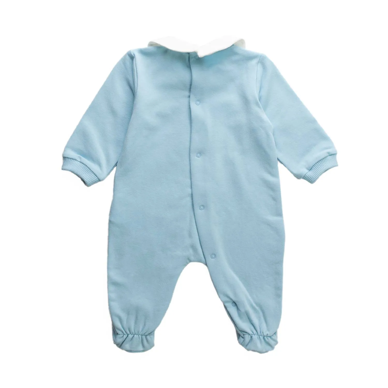 Moschino Light Blue Romper For Baby Boy