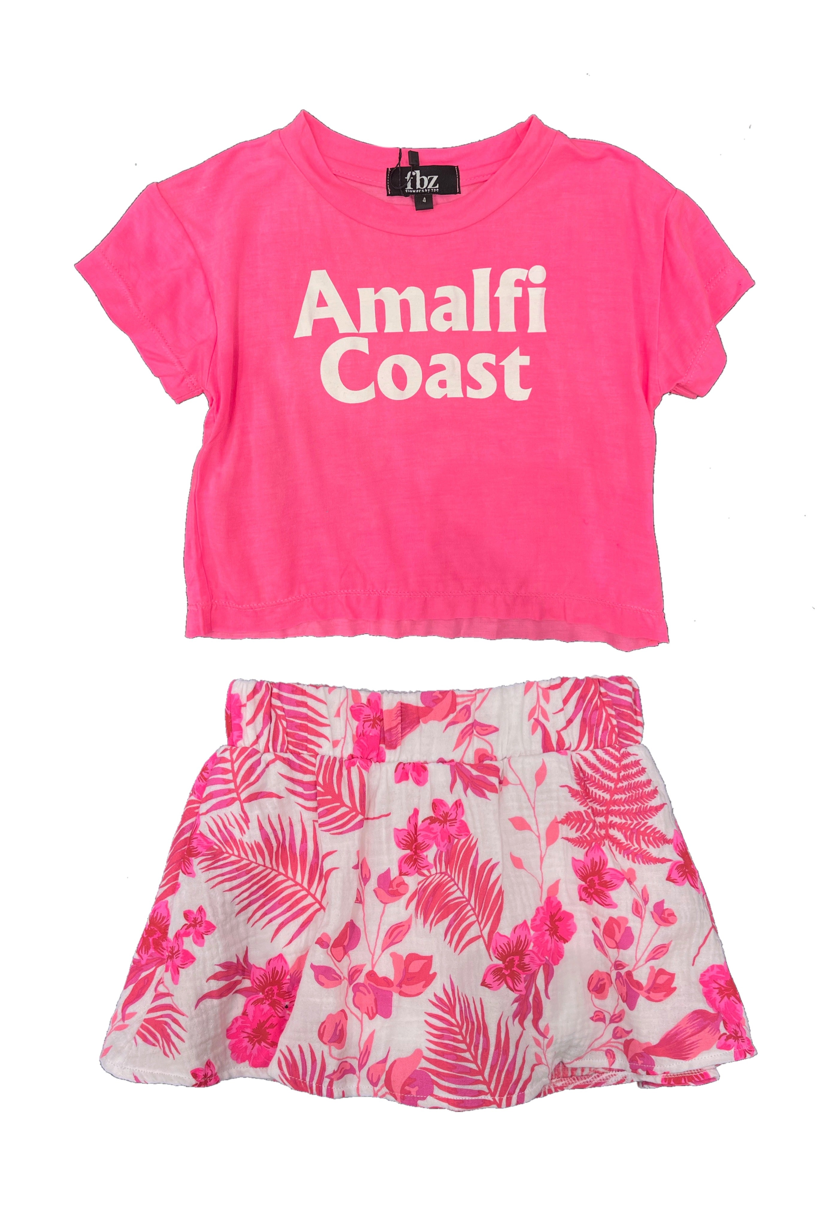 Neon Pink Amalfi Coast Tee