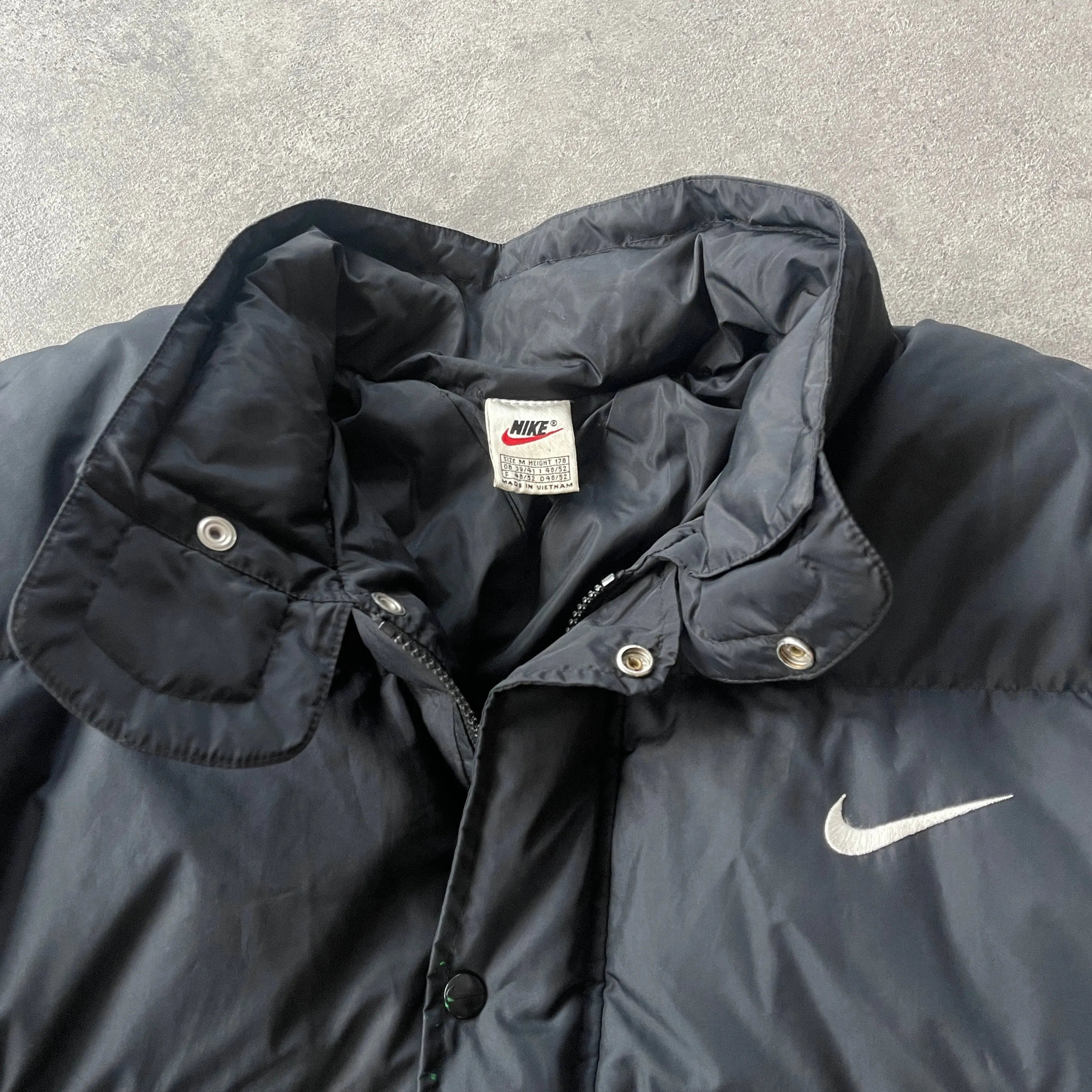 Nike 1990s heavyweight down fill technical puffer jacket (L)