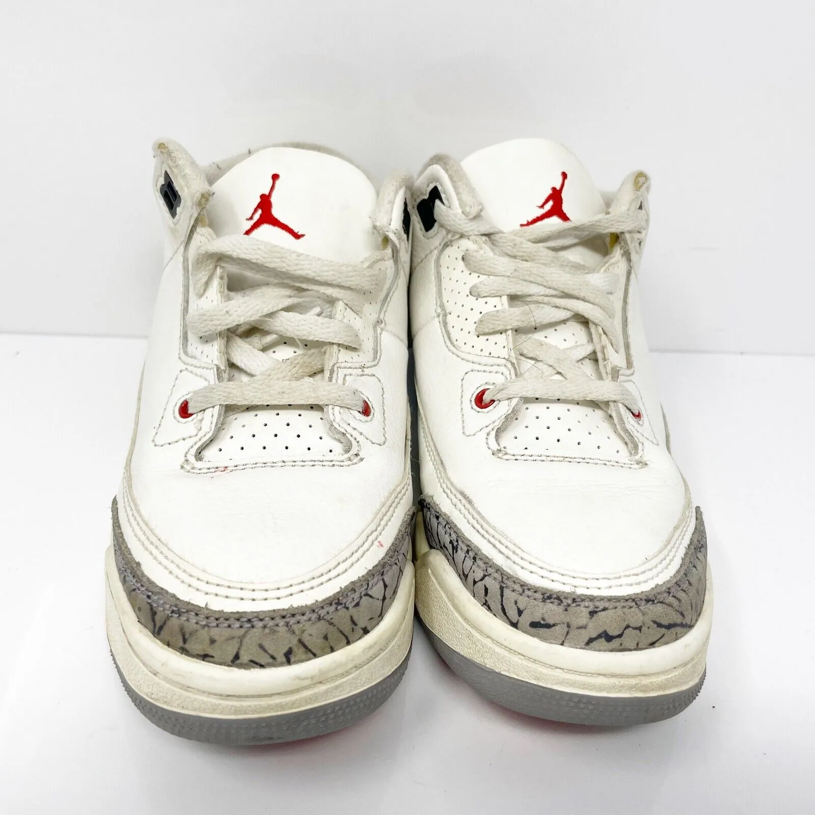 Nike Boys Air Jordan 3 DM0966-100 White Basketball Shoes Sneakers Size 1Y