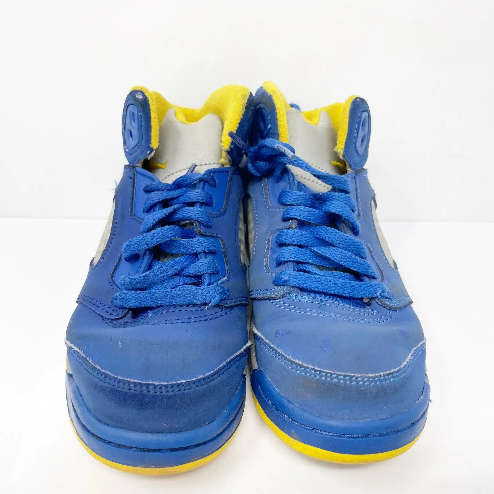 Nike Boys Air Jordan 5 CI3288-400 Blue Basketball Shoes Sneakers Size 1Y