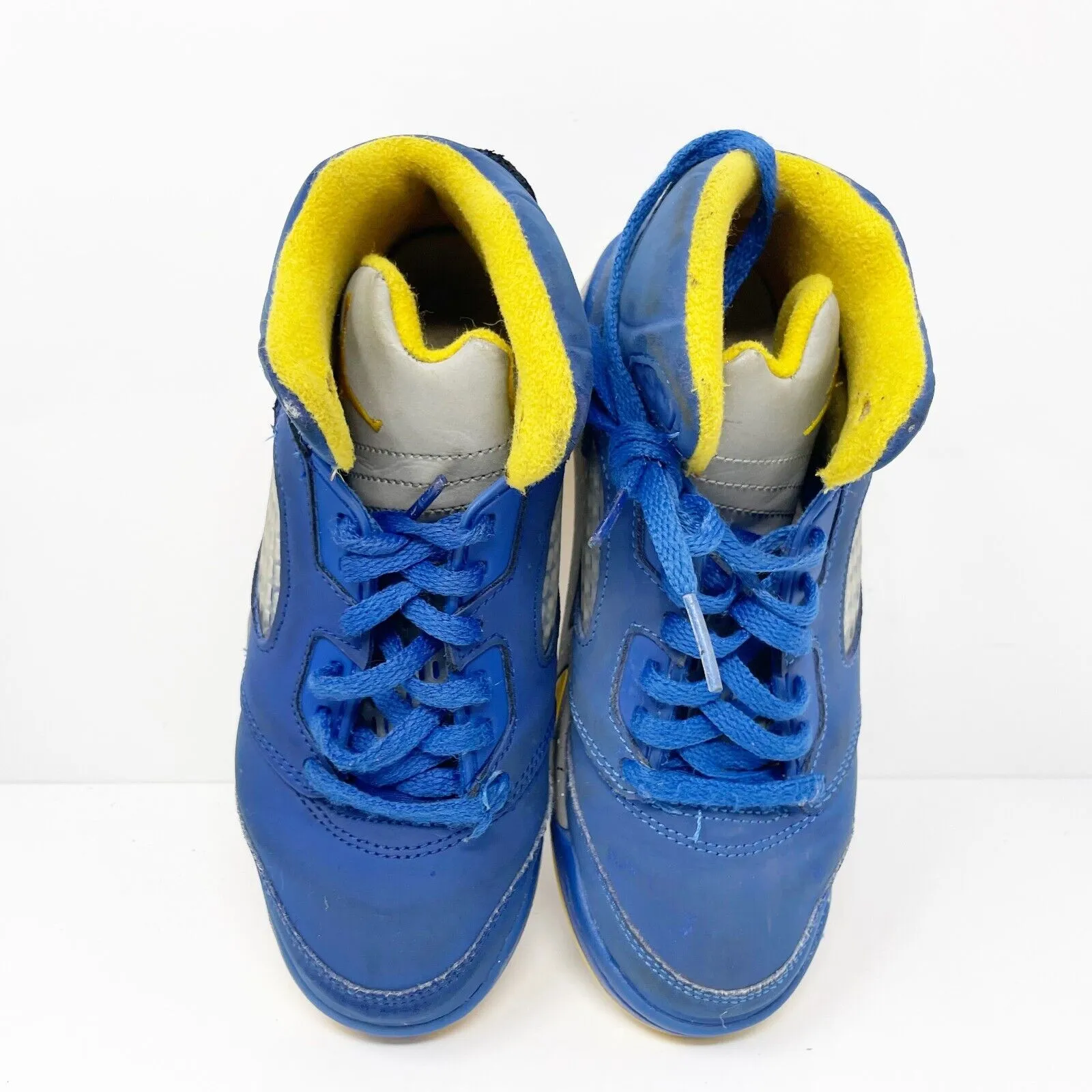 Nike Boys Air Jordan 5 CI3288-400 Blue Basketball Shoes Sneakers Size 1Y