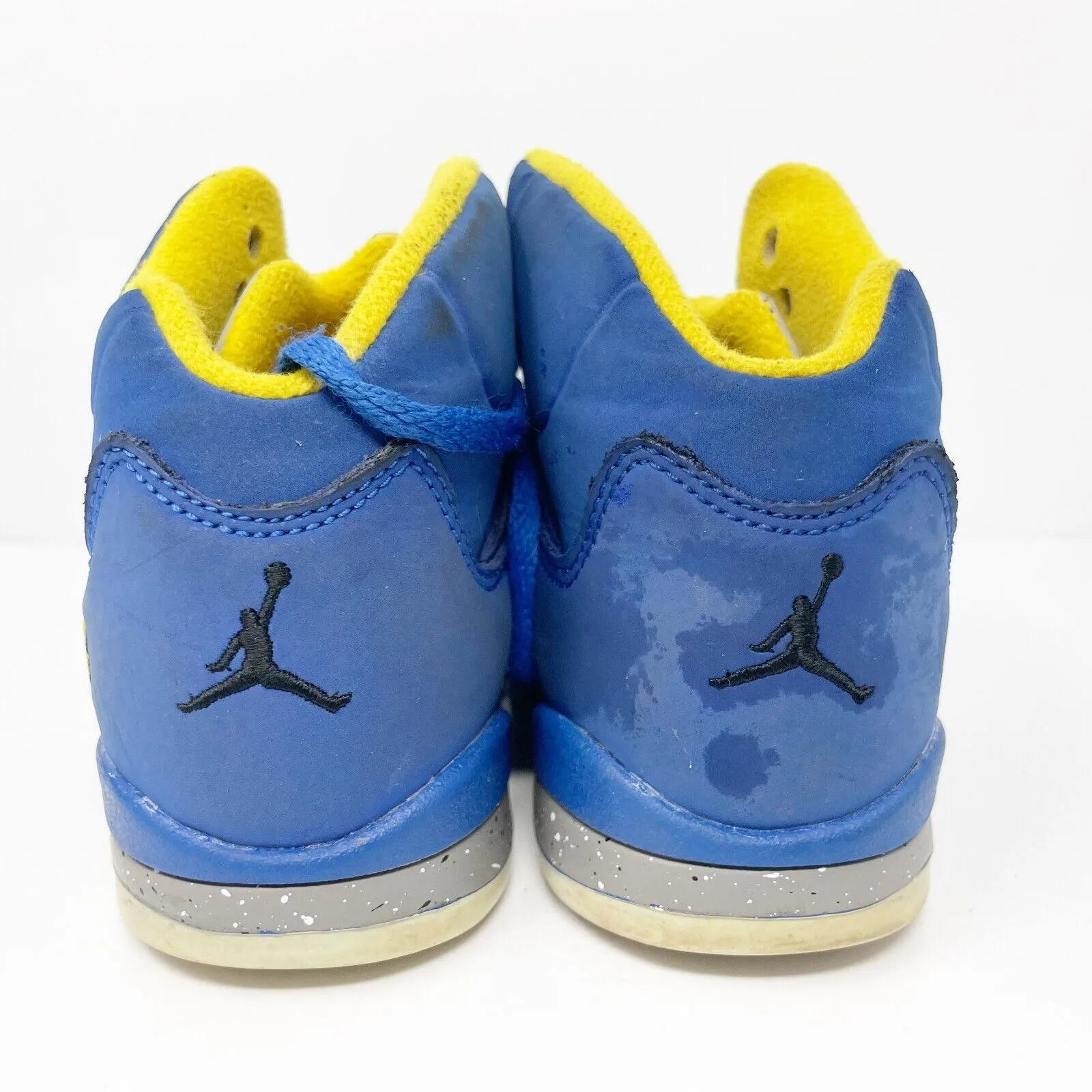 Nike Boys Air Jordan 5 CI3288-400 Blue Basketball Shoes Sneakers Size 1Y