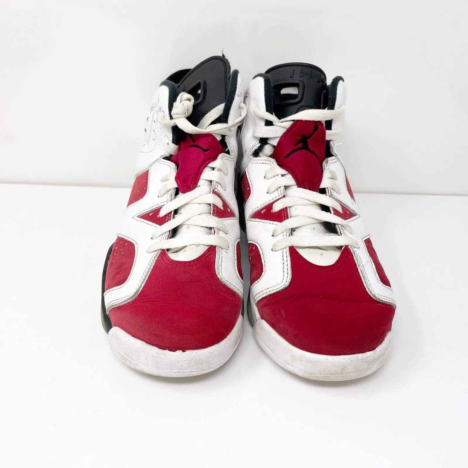 Nike Boys Air Jordan 6 384665-106 Red Basketball Shoes Sneakers Size 7Y