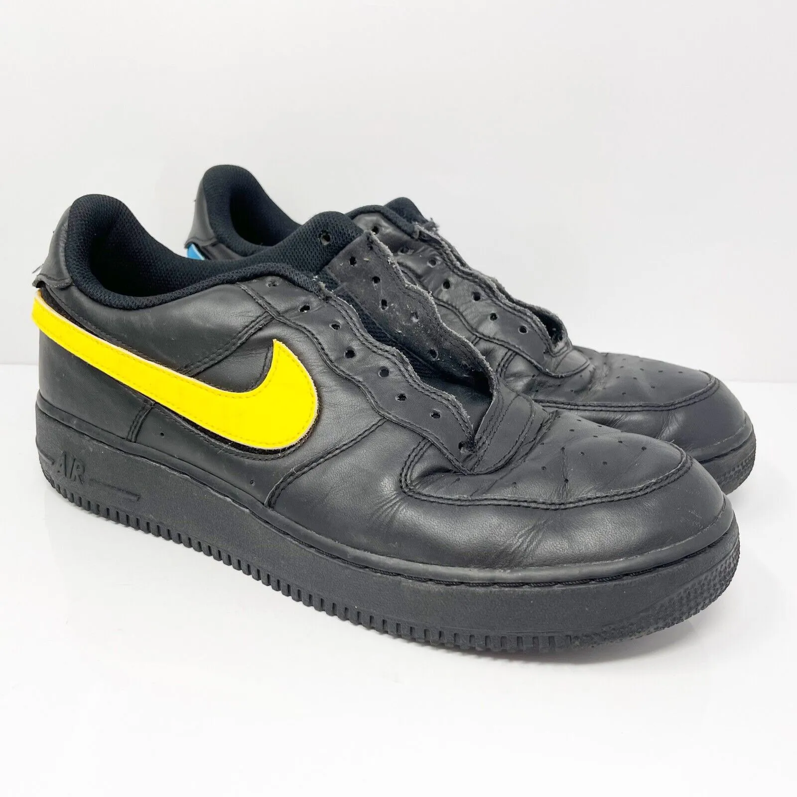 Nike Mens Air Force 1 Low AH8462-002 Black Casual Shoes Sneakers Size 10.5