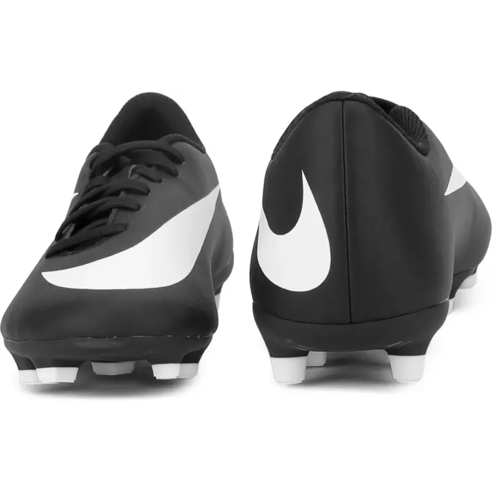 NIKE Men's Bravata II Fg  Football Shoe (Black/White)