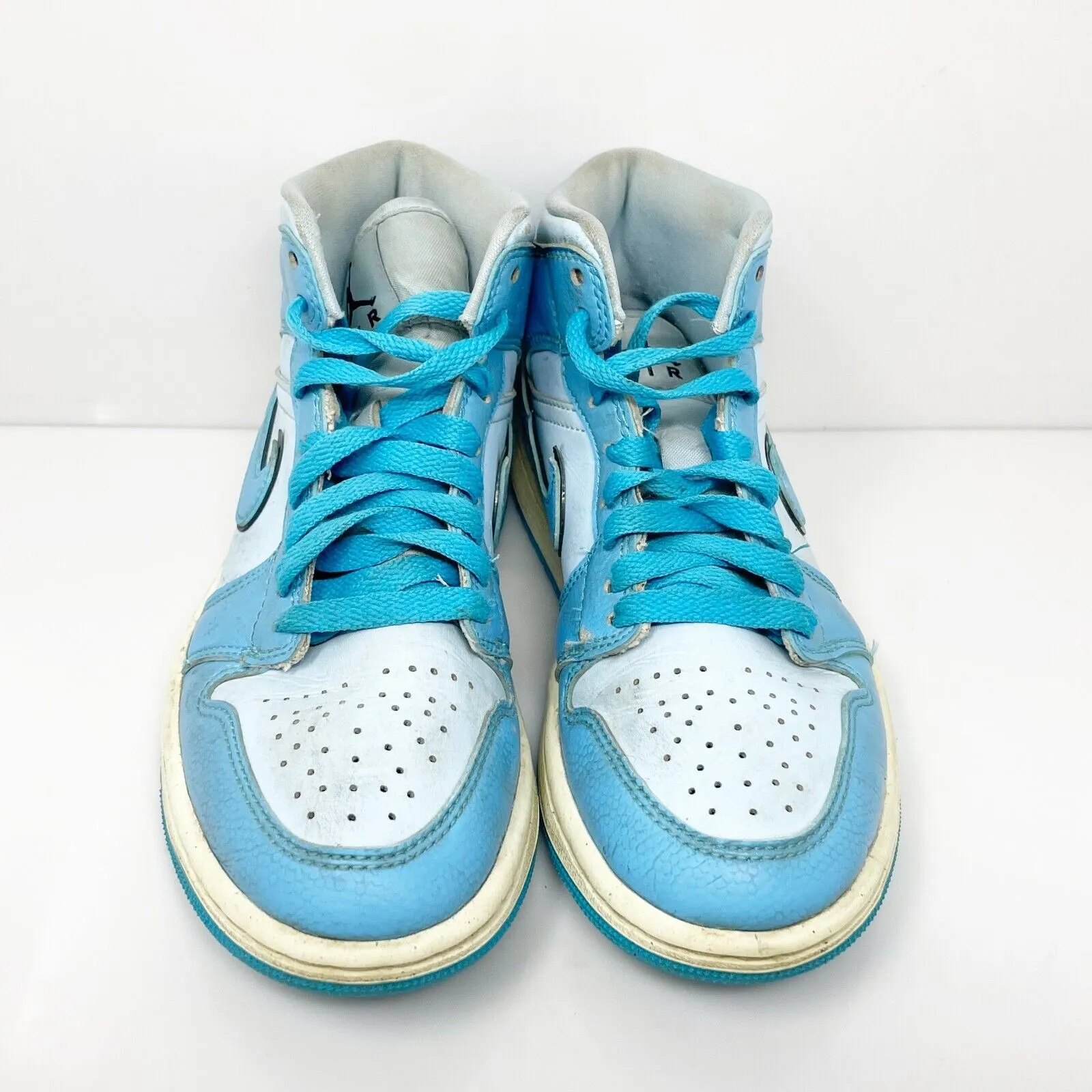 Nike Womens Air Jordan 1 Mid SE DV1302-400 Blue Basketball Shoes Sneakers Sz 5.5