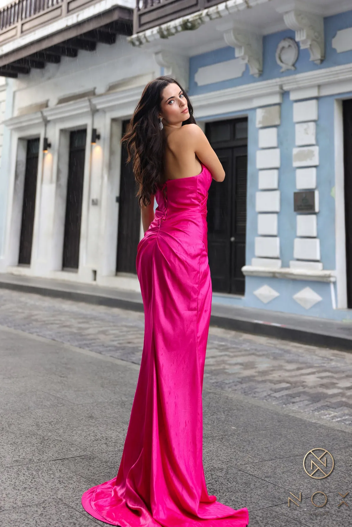 Nox Anabel F1380 Long Fitted Evening Prom Gown