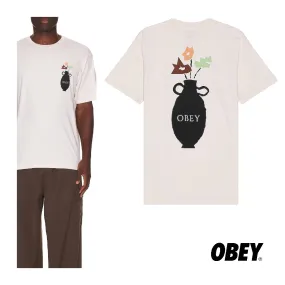 OBEY  |Unisex Street Style U-Neck Cotton Short Sleeves Logo