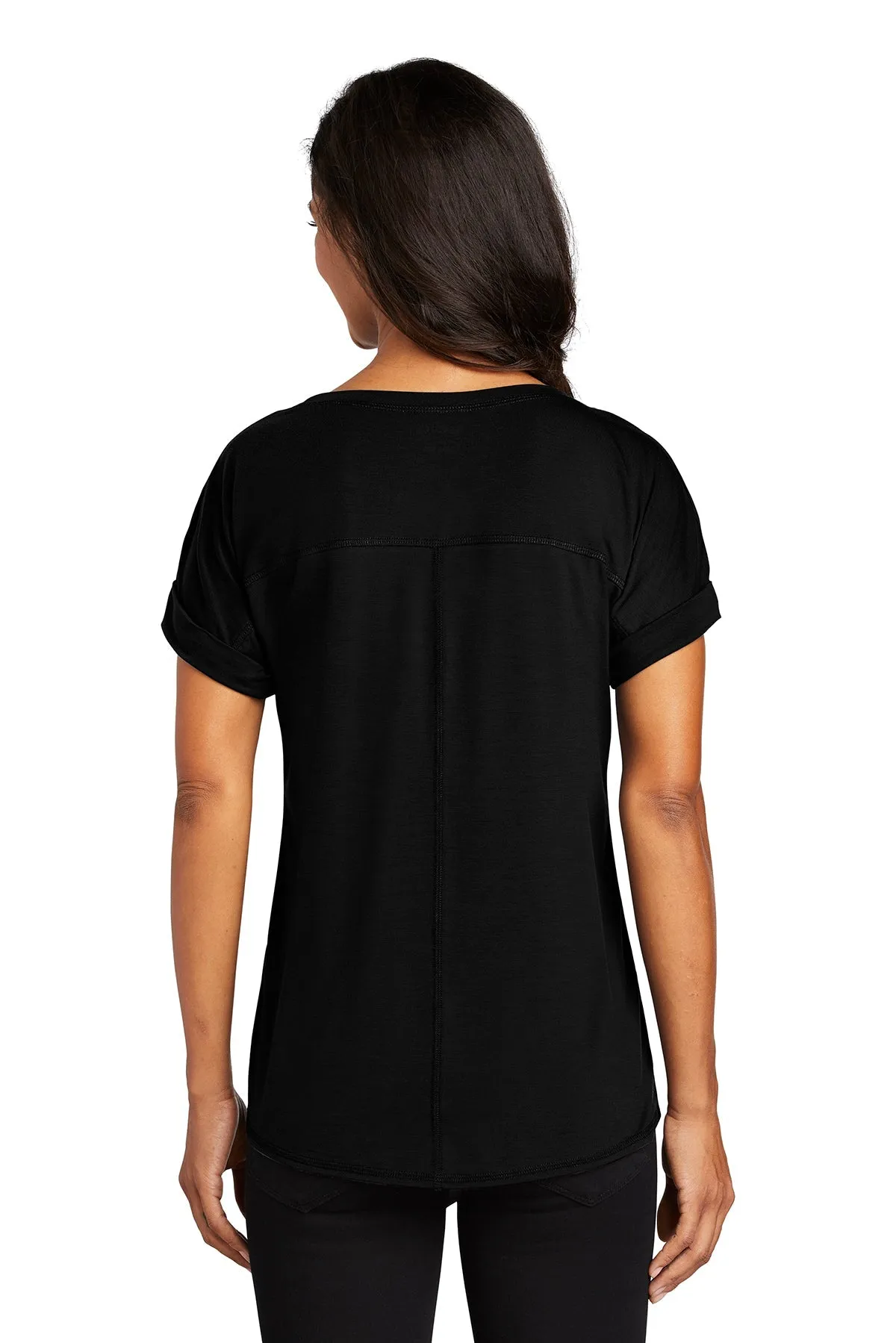 OGIO Ladies Luuma Cuffed Custom Tees, Blacktop