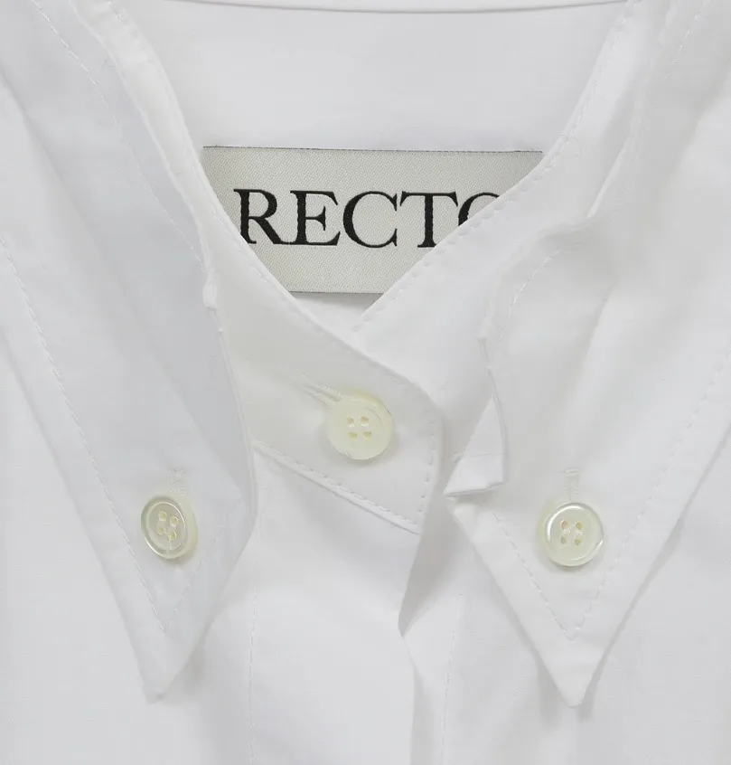 RECTO  |Street Style Cotton Office Style Logo Shirts & Blouses