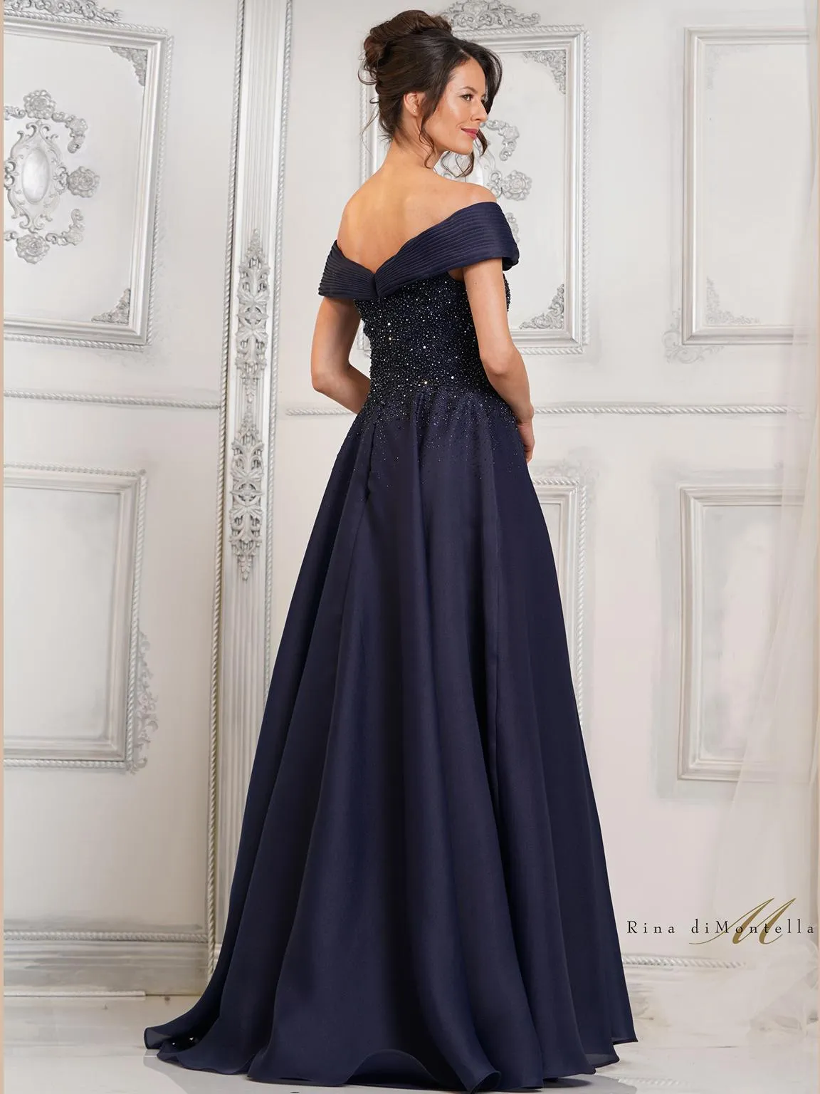 Rina di Montella RD3102 Beaded Long Formal Evening Gown