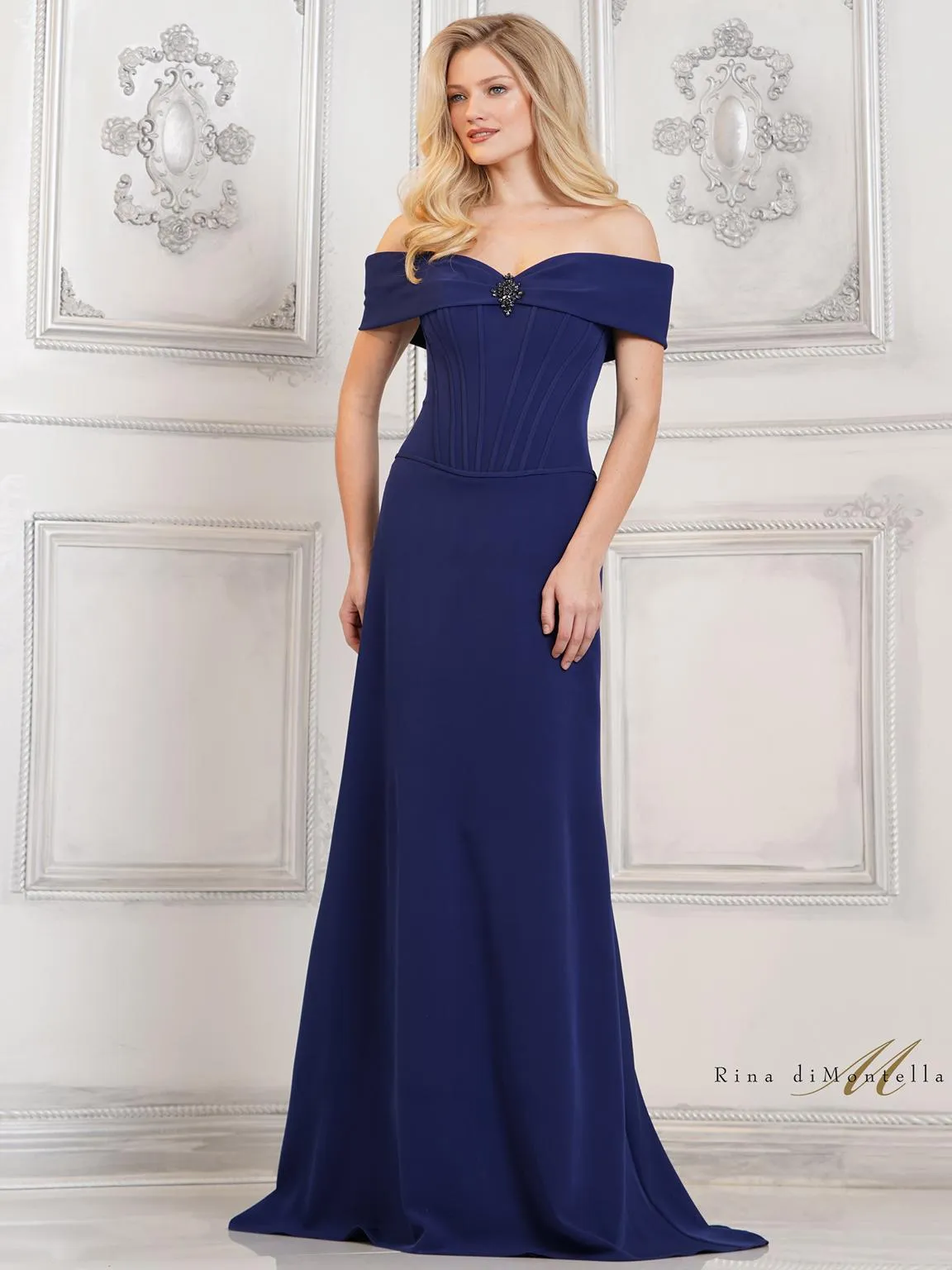 Rina di Montella RD3131 Fitted Formal Evening Long Gown