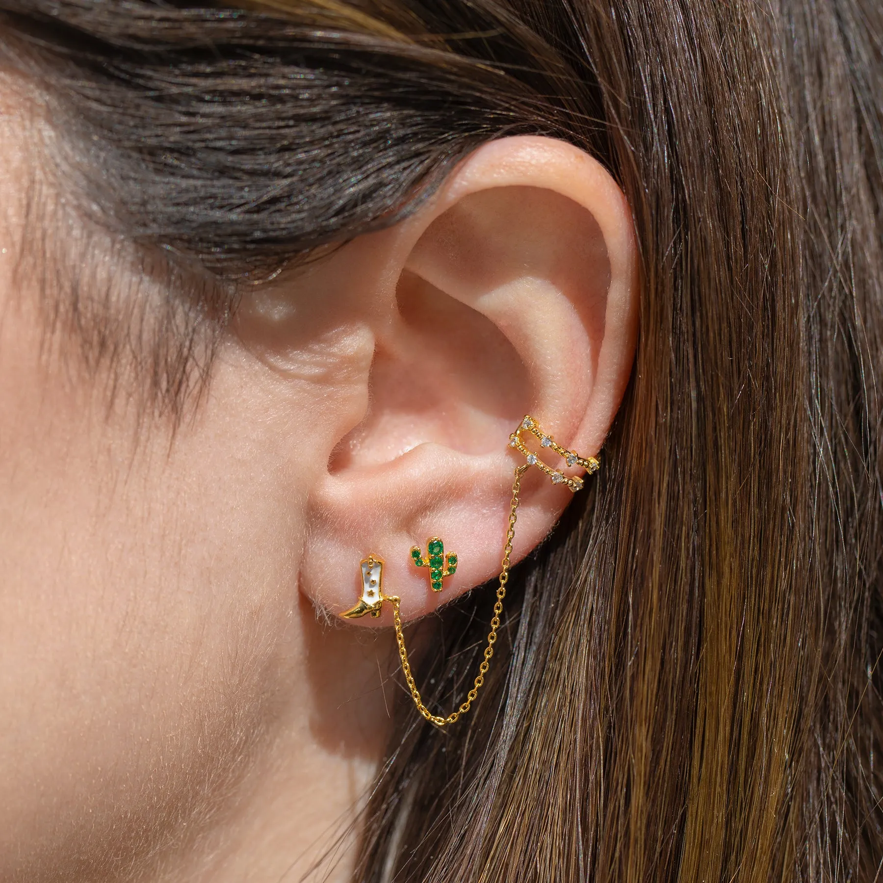 Rodeo Queen Studs + Ear Cuff