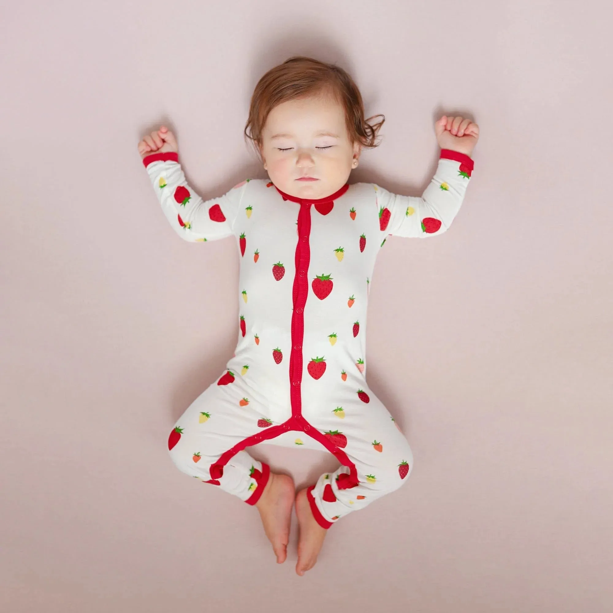 Romper in Strawberry