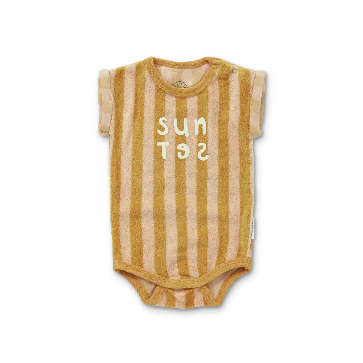 ROMPER TERRY STRIPE SUNSET