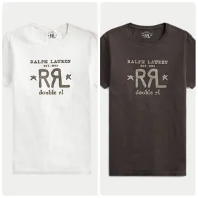 RRL  |Crew Neck Unisex Street Style Short Sleeves Logo Surf Style