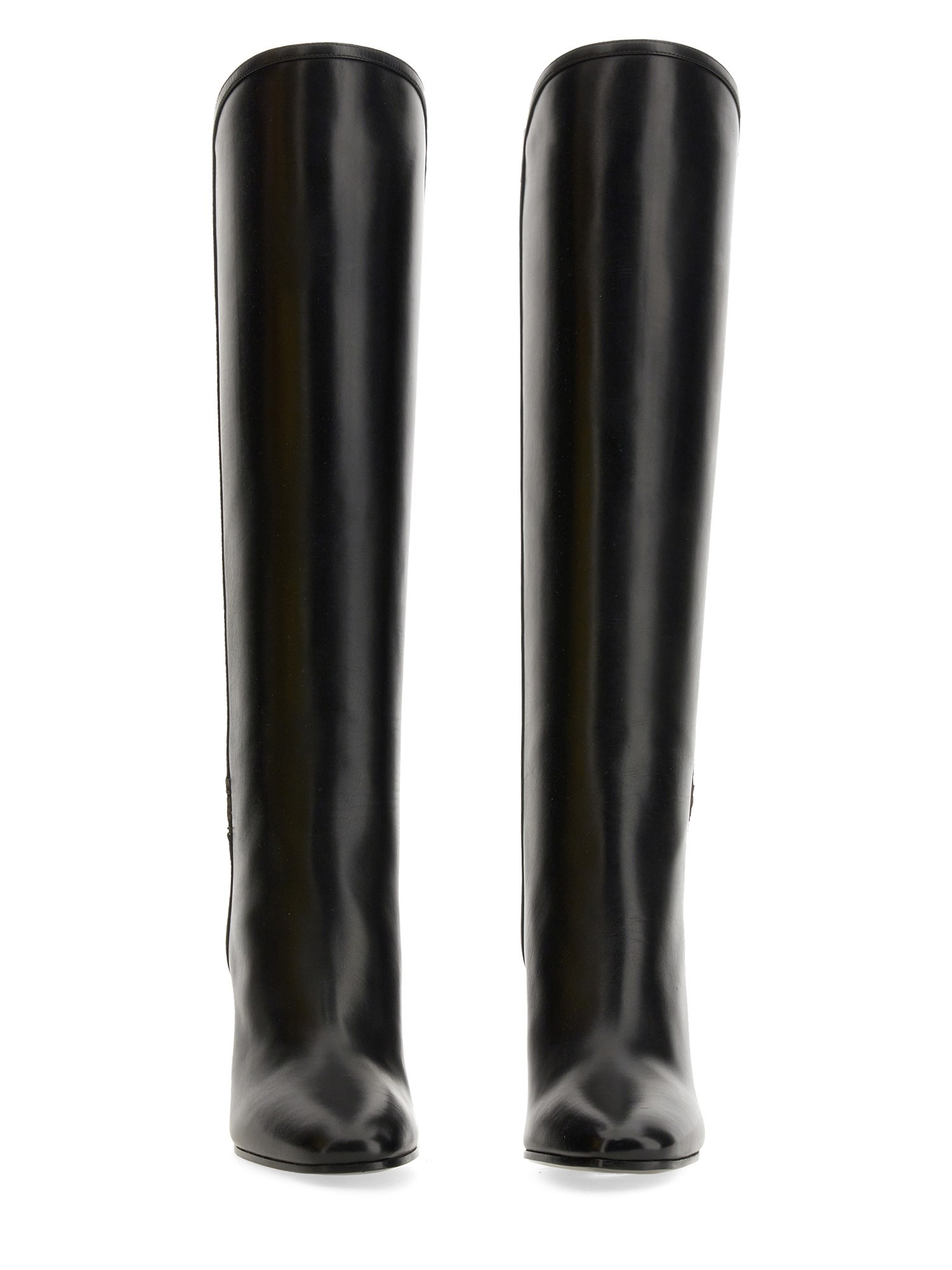 SAINT LAURENT    MONOGRAM JANE LEATHER BOOT