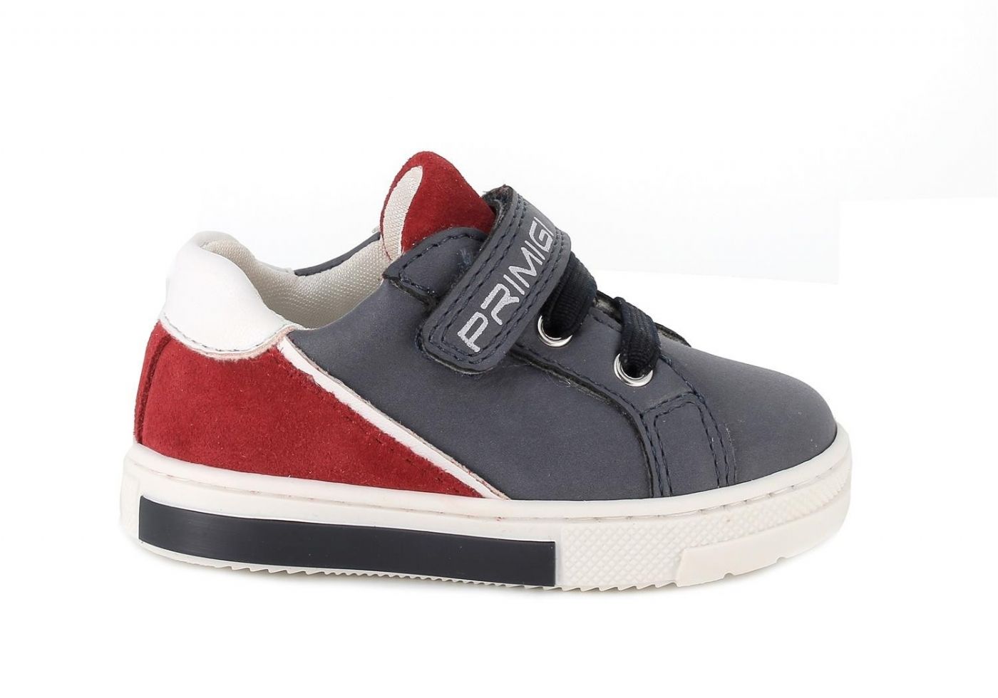 SCARPA PRIMI PASSI PRIMIGI BAMBINO BLU-ROSSO 3904833 TG:20>24