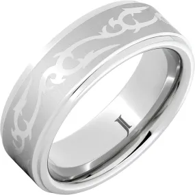 Serinium Ring with Celtic Thorn Engraving