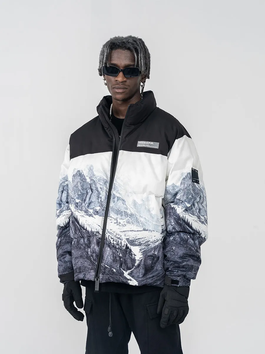 Snow Mountain Logo Down Jacket