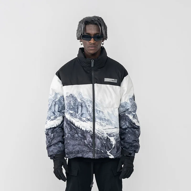 Snow Mountain Logo Down Jacket