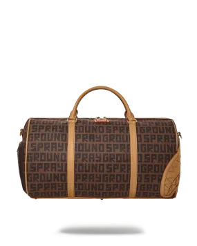 SPRAYGROUND: SPLIT HENNY MONEY CHECK DUFFLE BAG