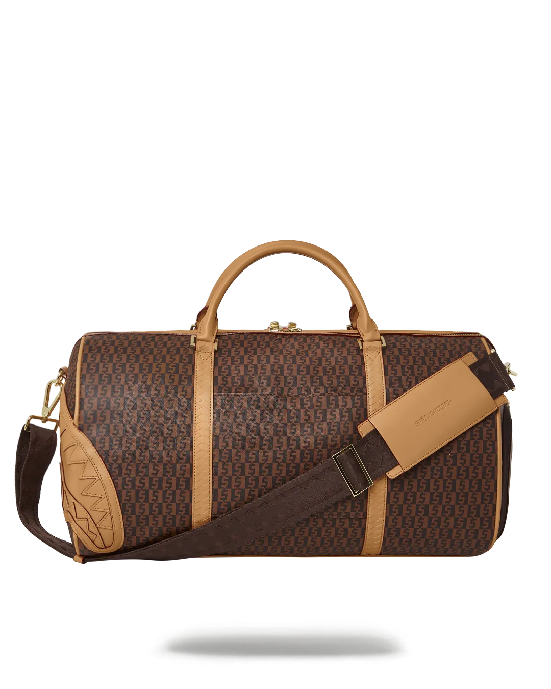 SPRAYGROUND: SPLIT HENNY MONEY CHECK DUFFLE BAG