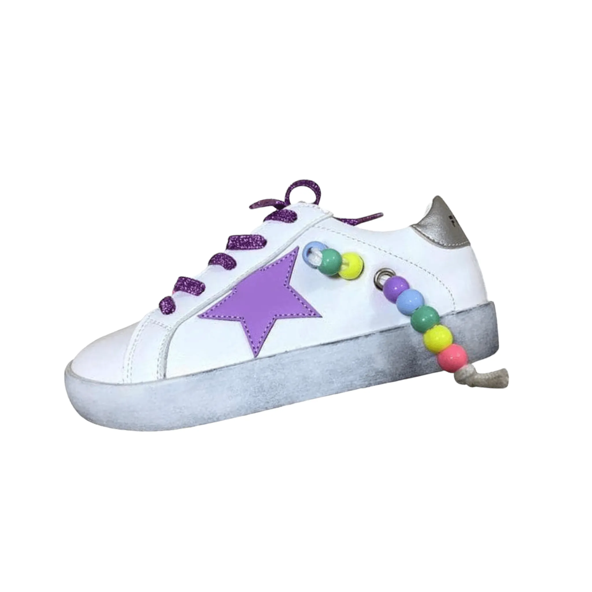 Star Girl Rainbow Beaded Sneaker