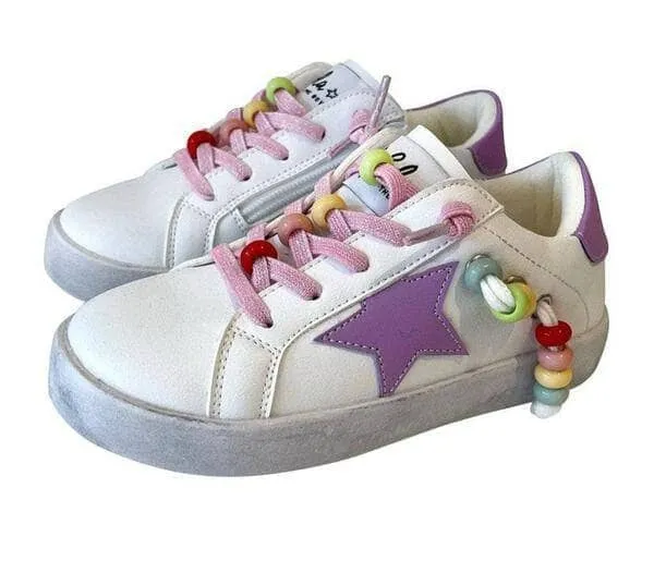 Star Girl Rainbow Beaded Sneaker