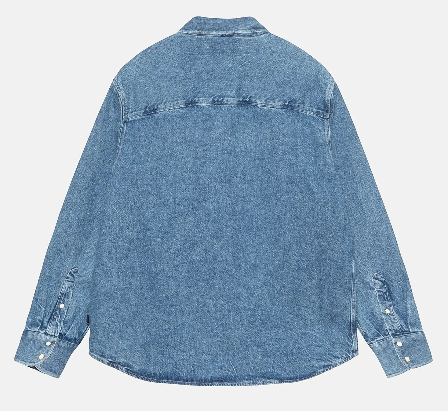 STUSSY  |Unisex Denim Street Style Long Sleeves Logo Skater Style