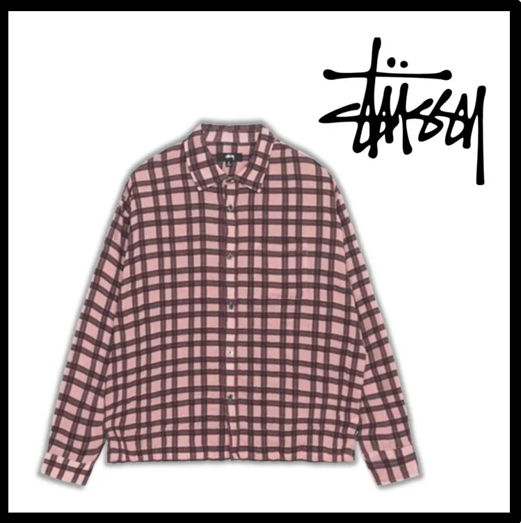 STUSSY  |Unisex Street Style Logo Skater Style Shirts