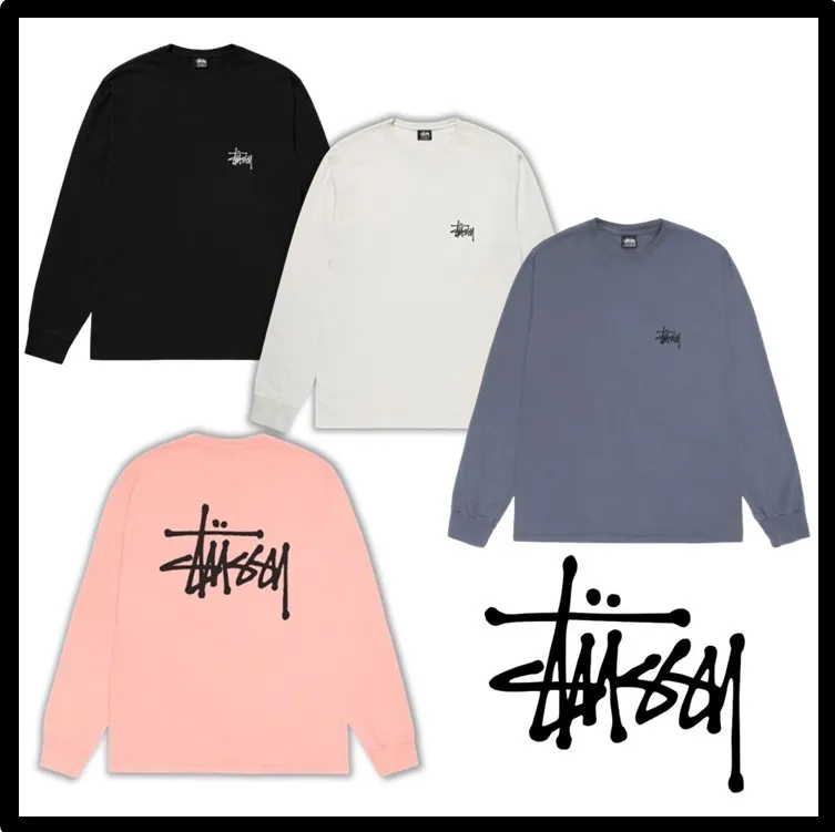 STUSSY  |Unisex Street Style Logo Skater Style T-Shirts