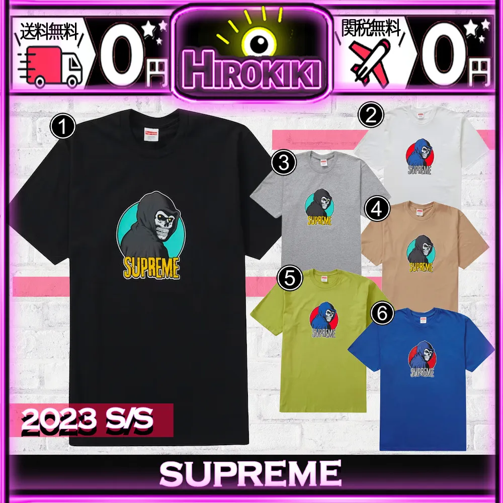 Supreme  |Unisex Street Style Collaboration Logo T-Shirts