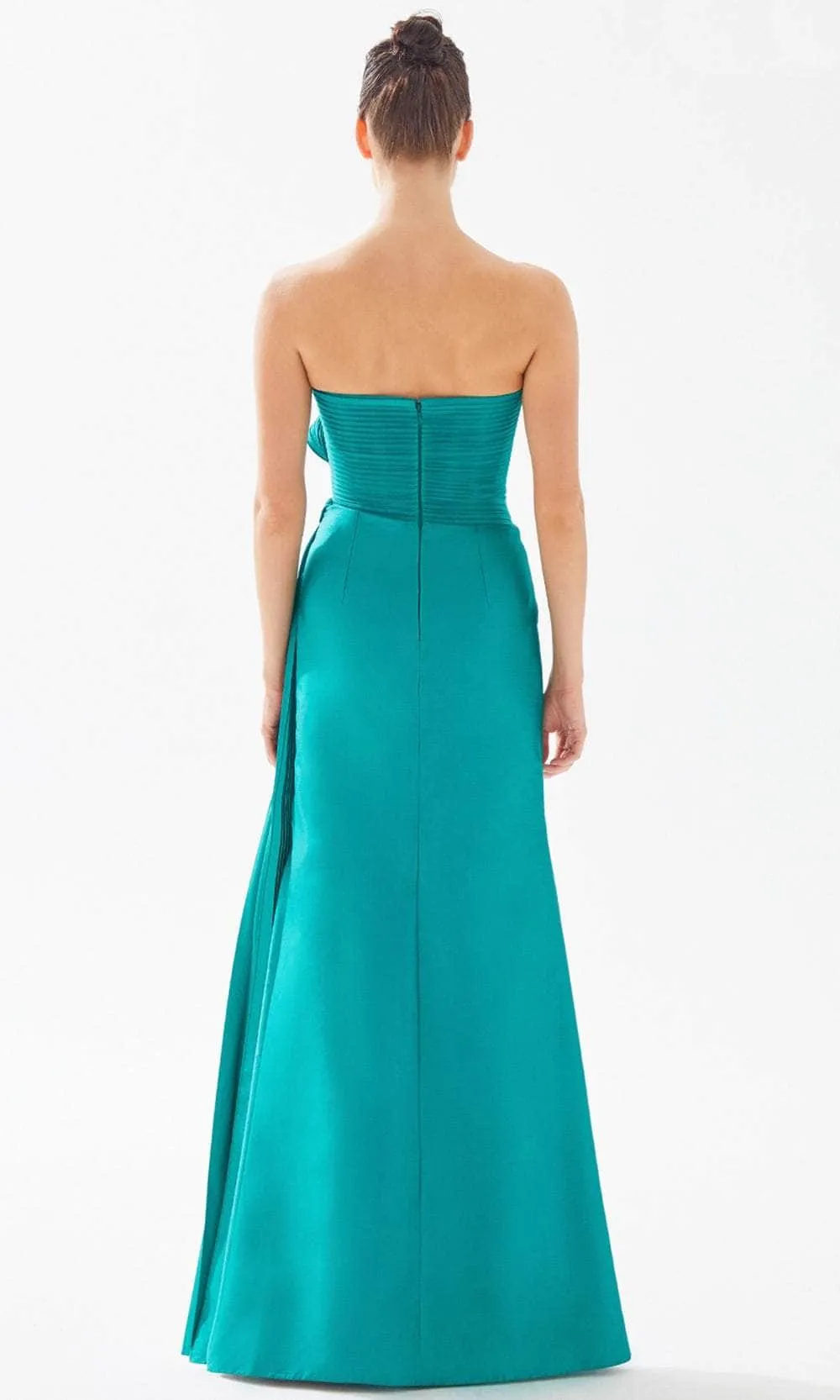 Tarik Ediz 98300 - Strapless Asymmetrical Evening Gown