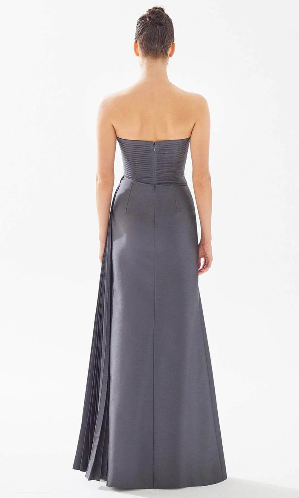 Tarik Ediz 98300 - Strapless Asymmetrical Evening Gown