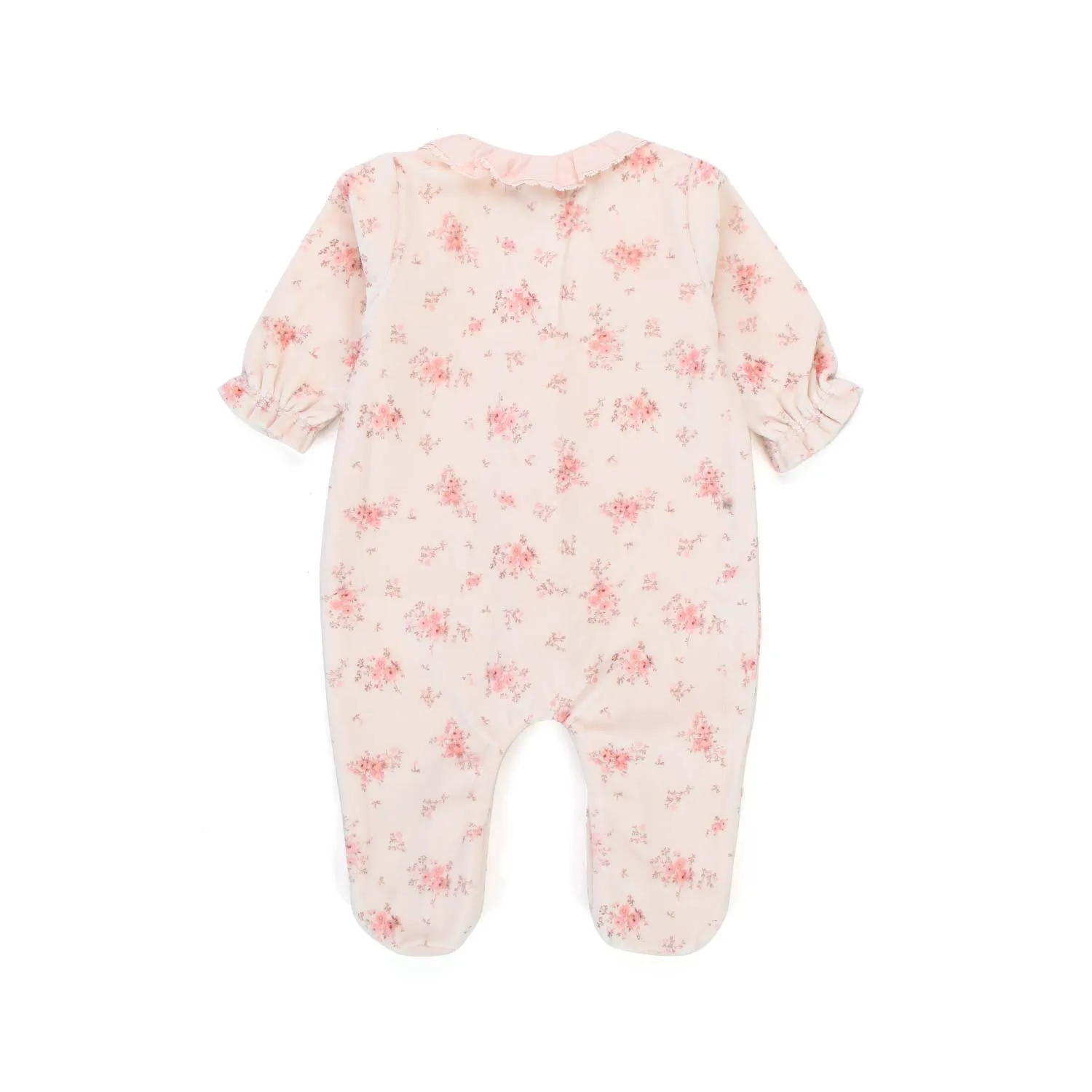 Tartine Et Chocolat Pink Romper With Prints For Baby Girl